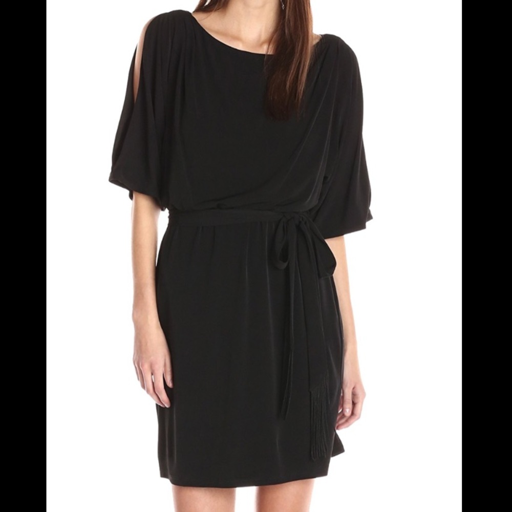 Jessica Simpson Cold Shoulder Black Dress